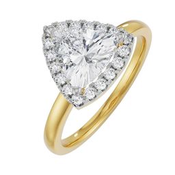 Emori Women's Trio Halo Engagement Diamond Ring-image-39