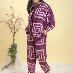 GO BOUJEE Printed Top Jacket & Trousers Co-Ords image 4
