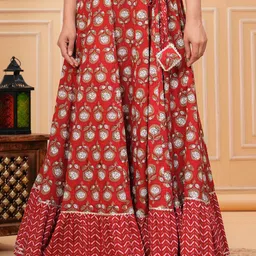 NYPA Printed Flared Maxi Skirt-picture-7