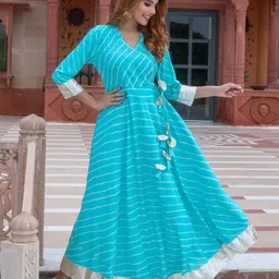 Anouk Striped Fit and Flare Maxi Dress-image-94