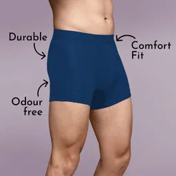 Heelium Pack Of 3 Mid-Rise Trunks DUP-P3-KEYHOLETRK-BLKWHTNB-S image 4