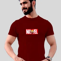 Jack Paris Men Iron Man Printed Cotton T-shirt-image-96