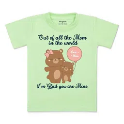 Arvesa Kids Typography Printed Applique T-shirt-42