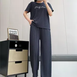 Stem Rope Women Striped Co-Ord Set-picture-44