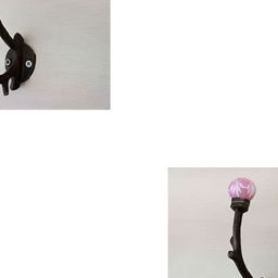 IndianShelf Pink & Brown 2 Pieces Ceramic Floral Wall Mounted Hooks Door Hangers-image-78