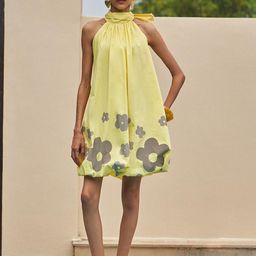 HOUSE OF FETT Print Halter Neck A-Line Midi Dress-image-82