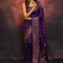 BerMondsey Woven Design Zari Banarasi Saree-image-97
