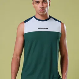 Technosport Colorblock Slim Fit Sleeveless Gym Vests MVP798ADPSML-picture-24
