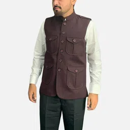 GARGIAN Master Cut Men Maroon Polyester Jackets-picture-38