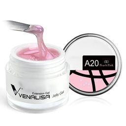 VENALISA UV Sculpture Nail Extension Hard Jelly Builder Gel - 15 ml - Peach Pink -A20 (S)-image-48