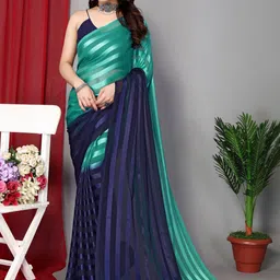 Moda Rapido Striped Ready to Wear Saree-32