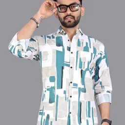 Metronaut Men Classic Printed Casual Shirt-picture-5
