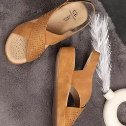 Carlton London Embellished Wedge Sandals-48