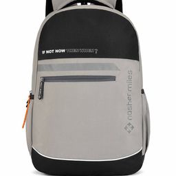 Nasher Miles History Laptop Backpack 31 Liters Polyester with Raincover (Grey)-26