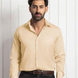 FILO HEVIS Men Solid Regular Fit Formal Cotton Shirt-image-29