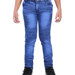 GUCHU Boys Slim Fit Mid Rise Heavy Fade Jeans-image-92