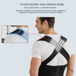 Adjustable Back &Shoulder Posture Corrector Belt For Upper Back Brace Breathable Back / Lumbar Support-8