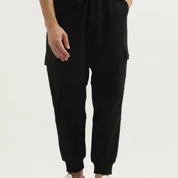 United Colors of Benetton Men Baggy -Fit Mid-Rise Pure Cotton Joggers-image-29