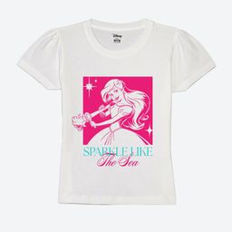 Wear Your Mind Girls Disney Princess Graphic Printed Round Neck Cotton T-shirt-image-67