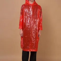Dollar Men Lightweight Waterproof Foldable Rain Poncho with Adjustable Hood-image-10