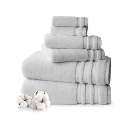 MYTRIDENT Grey Cotton 600 GSM Towel Set-image-79