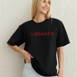 Leotude Women Graphic Printed Oversized Cotton T-shirt-picture-44