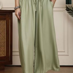 Valles365 by S.C. Women Pack of 2 Flared Ethnic Palazzos-image-104