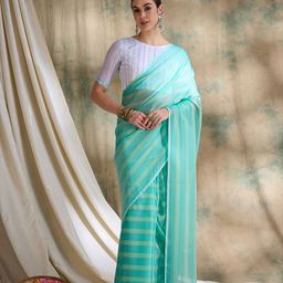 Suha Embellished Embroidered Art Silk Ready to Wear Saree-image-10