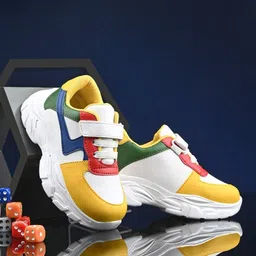 STEFENS Unisex Kids Colourblocked Lightweight Sneakers-11