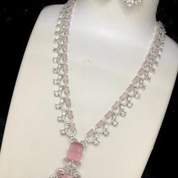 Gyaan Jewels Stone-Studded Necklace and Earrings-image-37