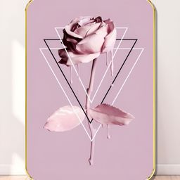 Myntra Elegant Homes Purple & White Dripping Rose Abstract Wooden Wall Art-image-67