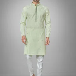 JUGG JUGG JEEYO Men Self Design Kurta with Trousers-picture-4
