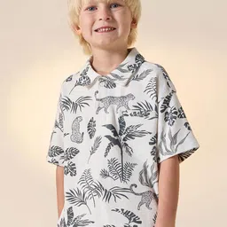 Juniors by Babyshop Boys Floral Opaque Printed Casual Shirt-11