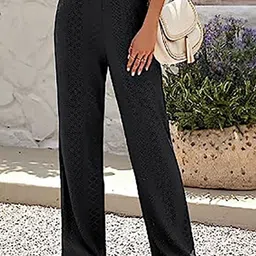 HERE&NOW Women Straight Fit High-Rise Trousers-picture-41