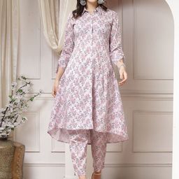 Indibelle Printed Pure Cotton Tunic & Trousers-picture-36