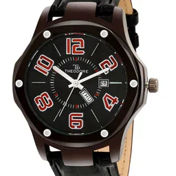 THEODORE Men Dial & Leather Straps Analogue Watch TD16218-30