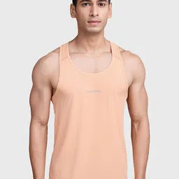 FUAARK Round Neck Innerwear Gym Vests Checks-R_Tank-Peach-S-image-32