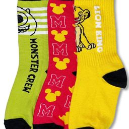 BONKIDS Boys Pack Of 3 Printed Cotton Calf-Length Socks-image-10