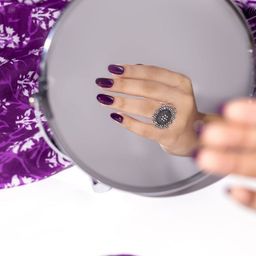 AMOK STORE Set Of 12 Stick On Artificial Nails With Wooden Stick, Manicure Stick & Glue image 2