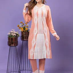TYSORT Women Geometric Self Design Regular Kurta With Trousers-picture-20