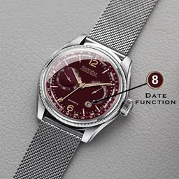 DOUBLERUN Men Dial & Bracelet Style Straps Analogue Multi Function Watch H05N8002 image 2