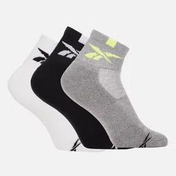 Reebok Men Pack Of 3 Pure Cotton Ankle-Length Socks-56