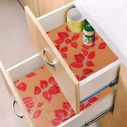 Kuber Industries Yellow 2 Pieces Printed Water Resistant Shelf Liner-image-8