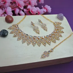 Anouk Gold-Plated Stone-Studded Jewellery Set-32