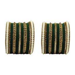 CHRISHAN Set Of 32 Stone-Studded Bangles image 4