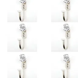IndianShelf 6 Pcs Ceramic Pisces Wall Hanger Key Hooks-image-60