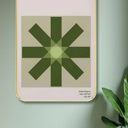 Aura Green & White Peak District Wooden Wall Art-20