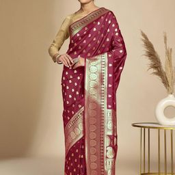 Anouk Rustic Ethnic Motifs Art Silk Banarasi Saree-picture-32