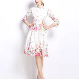 JC Collection Floral Printed Fit & Flare Dress-image-42