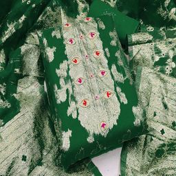 ASISA Embroidered Organza Unstitched Dress Material-image-80